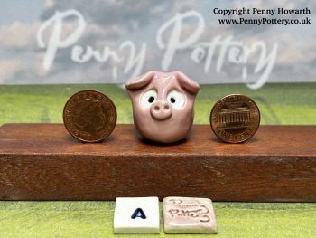 Miniature Ceramic Pigs Created by collected Artist Penny Howarth - Image 4